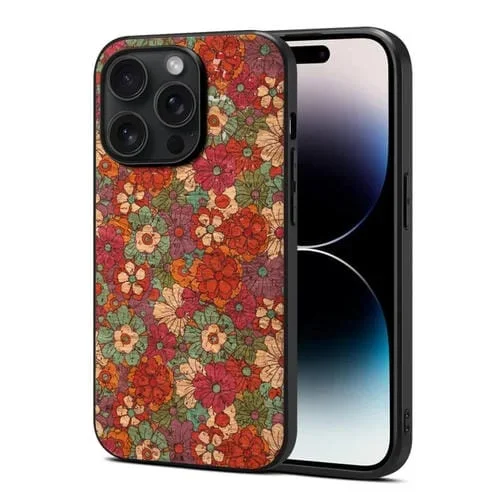 Funda para teléfono iPhone 14 Pro Max Four Seasons Flower Language Series TPU (Rojo Verano)