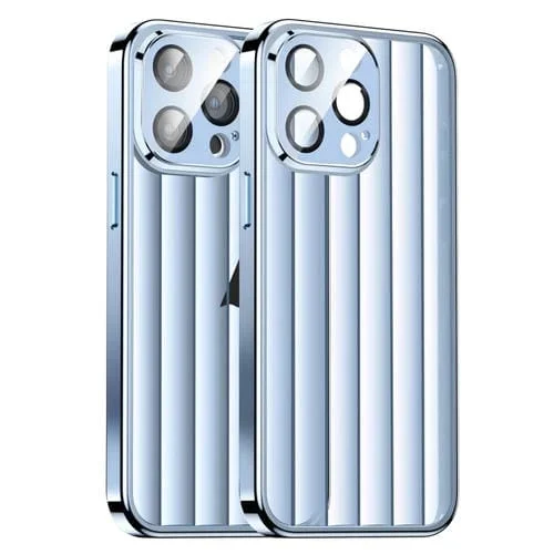 Funda para Teléfono iPhone 14 Pro Max Milkyway Series TPU + PC Galvanizada (Azul)