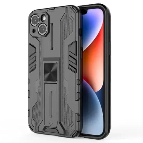 Funda para Teléfono iPhone 14 Supersonic PC + TPU con Soporte (Negro)