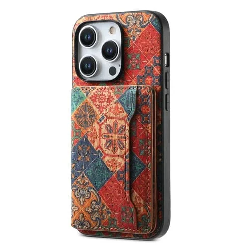 Funda para Teléfono iPhone 15 Pro con Ranura para Tarjeta (Azul Invierno)