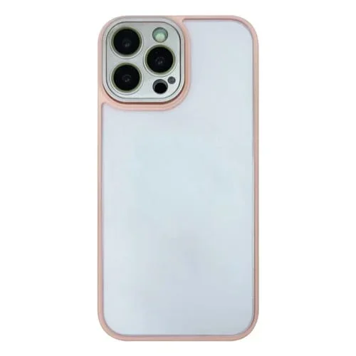 Funda para Teléfono iPhone 15 Pro Max Skin Feel con Película para Lentes (Rosa)