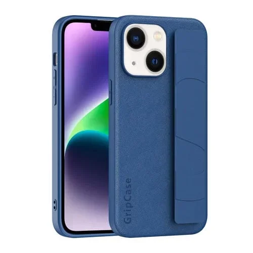 Funda para Teléfono iPhone 15 Skin Elastic Wrist Grip Contraportada (Azul Marino)
