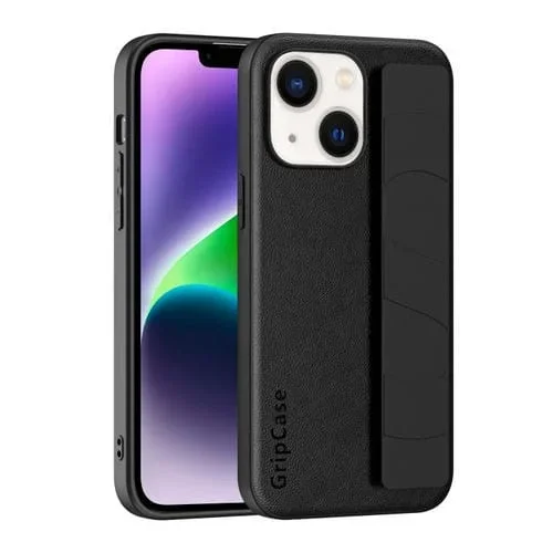 Funda para Teléfono iPhone 15 Skin Elastic Wrist Grip Contraportada (Negro)