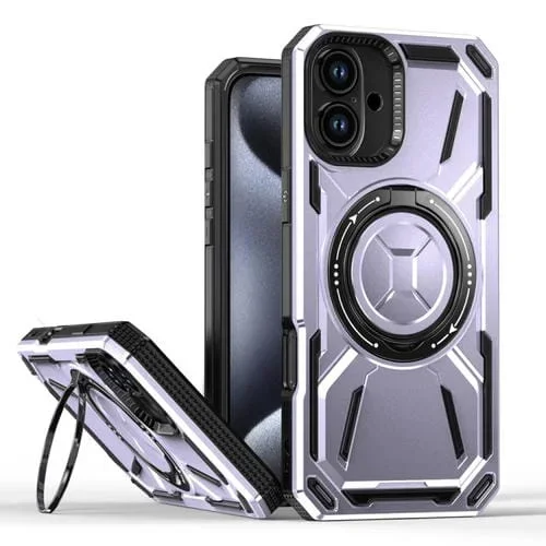 Funda para Teléfono iPhone 16 Plus Armor Ii Series Magsafe con Soporte Magnético (Púrpura Claro)