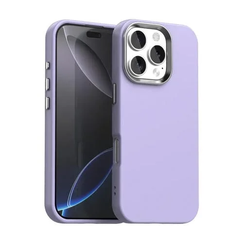 Funda para Teléfono iPhone 16 Pro Max a Prueba de Golpes Serie Colorida (Morado)