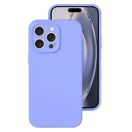Funda para Teléfono iPhone 16 Pro Max Silicona Líquida Cobertura Total (Morado Claro)