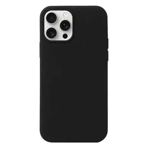 Funda para Teléfono iPhone 16 Pro Max Silicona Líquida (Negro)
