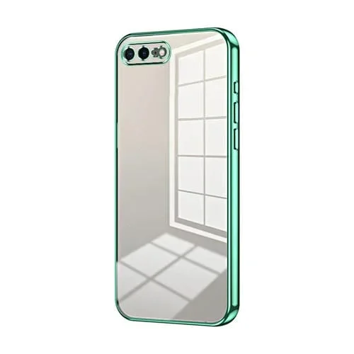 Funda para Teléfono iPhone 8 Plus/7 Plus Orificio Fino Revestimiento Transparente (Verde)