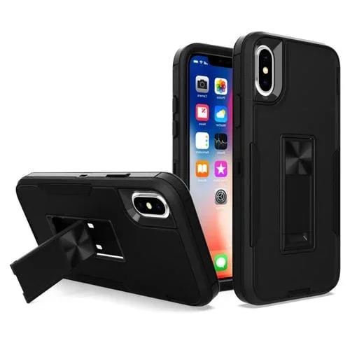 Funda para Teléfono iPhone X / Xs Soporte Magnético (Negro)