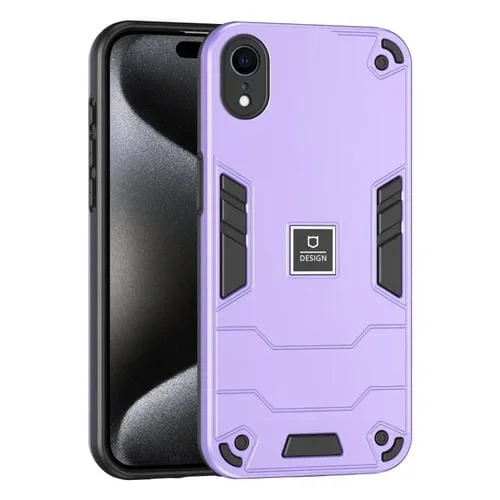 Funda para Teléfono iPhone Xr 2 En 1 a Prueba de Golpes (Púrpura)