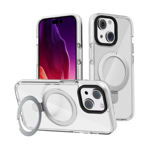 Funda para Teléfono Kingsteel Wolf Magsafe Holder para iPhone 15 (Blanco)