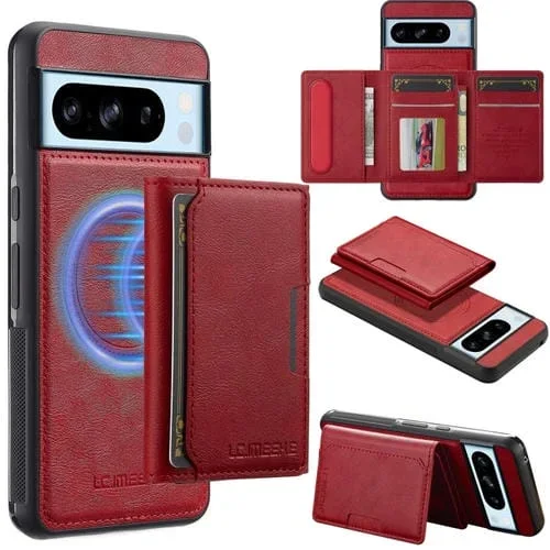 Funda para Teléfono Lc.Imeeke L5 Series con RFID y Magsafe para Google Pixel 8 Pro (Roja)