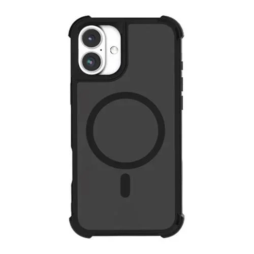 Funda para Teléfono Magsafe con Tacto de Piel iPhone 16 (Negra)