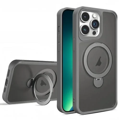 Funda para Teléfono Magsafe Fulcrum con Soporte Invisible para iPhone 13 Pro Max (Gris)