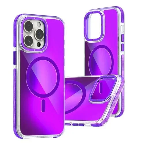 Funda para Teléfono Magsafe iPhone 13 Pro Degradado Dos Colores (Morado)