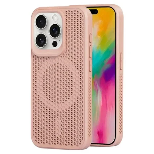 Funda para Teléfono Magsafe iPhone 16 Pro Max Disipación de Calor (Rosa)