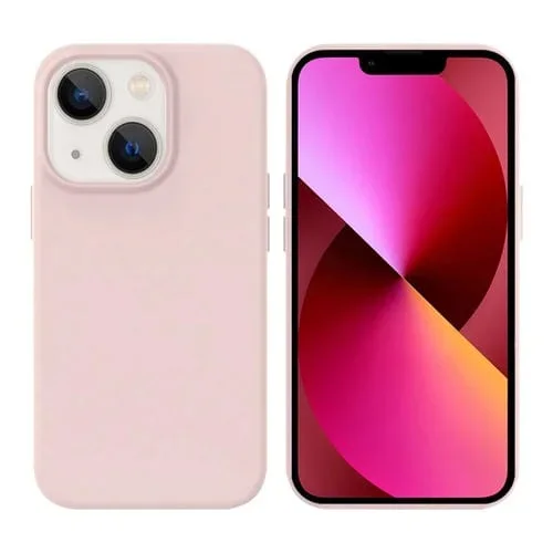 Funda para Teléfono Magsafe Silicona Líquida iPhone 13 (Rosa Claro)