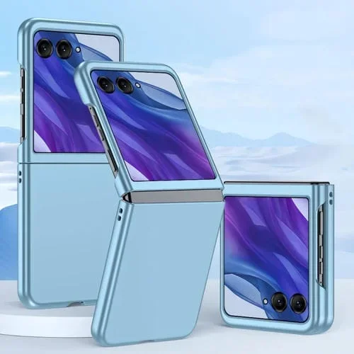 Funda para Teléfono Motorola Razr 50 Ultra Efecto Piel PC Inyección de Combustible (Azul Cielo)