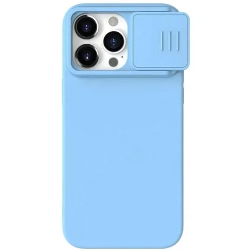 Funda para Teléfono Nillkin Camshield iPhone 15 Pro Silicona Líquida (Azul Cielo)