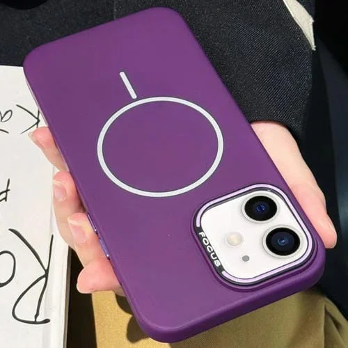 Funda para Teléfono PC Magsafe Ultrafina para iPhone 12 (Morado)