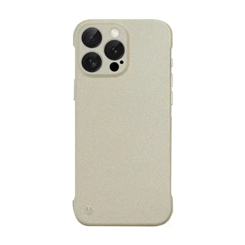 Funda para Teléfono PC Textura de Lichi sin Marco iPhone 12 Pro Max (Amarillo Claro)