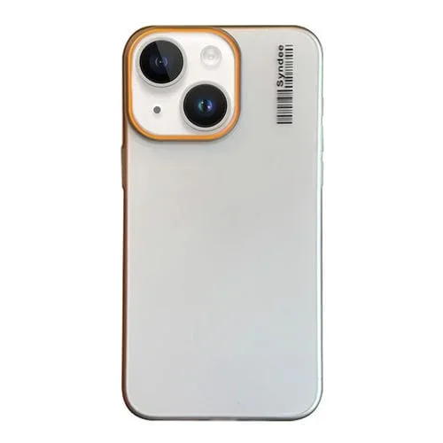 Funda para Teléfono PC Translúcida Tacto Piel Arena iPhone 14 Plus (Gris Titanio)