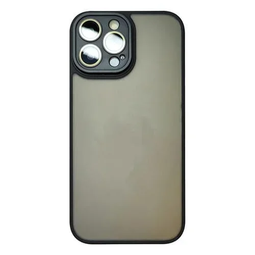 Funda para Teléfono Skin Feel para iPhone 14 Pro Max con Película para Lentes (Negro)