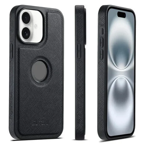 Funda para Teléfono Suteni G1 Cross Texture Magsafe para iPhone 16 (Negra)