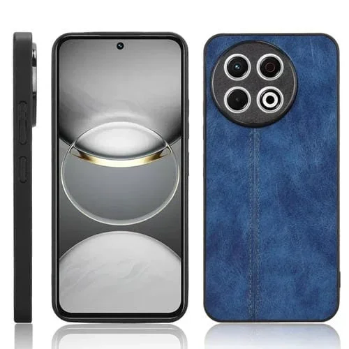 Funda para Teléfono Tecno Spark 30 Pro 4G Estampado Vaca Costura Trasera (Azul)