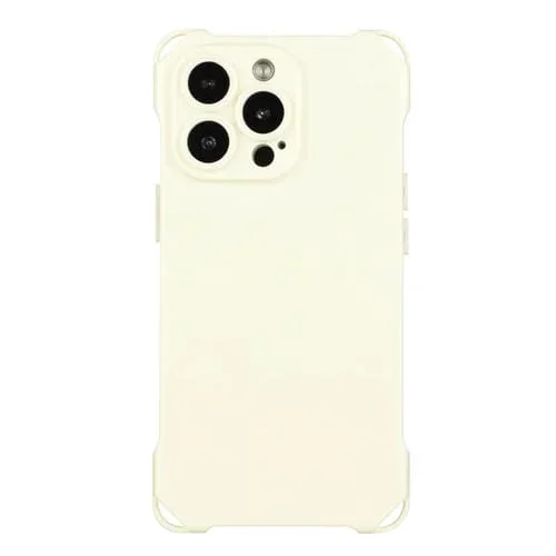 Funda para Teléfono TPU Apple iPhone 15 Pro a Prueba de Golpes de Cuatro Esquinas (Blanco)