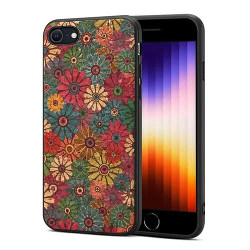 Funda para Teléfono TPU Apple iPhone SE 2022/SE 2020 Four Seasons Flower Language Series (Verde Primavera)