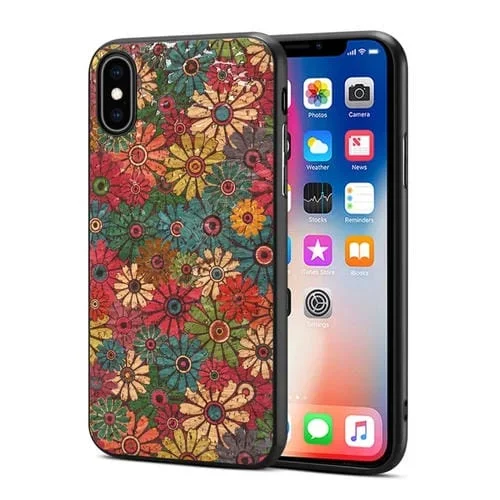 Funda para Teléfono TPU Apple iPhone Xs / X Four Seasons Flower Language Series (Verde Primavera)