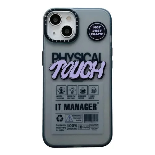 Funda para Teléfono TPU + PC Serie Imd Esmerilada Doble Capa para iPhone 14 (Patrón Táctil)