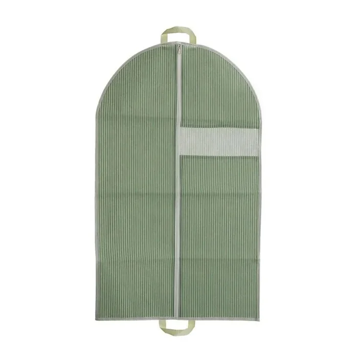 Funda para traje versa rayas verde 100 x 60 cm