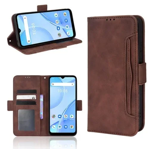 Funda para Umidigi Power 5S con Patrón de Pierna de Cuero (Marrón)
