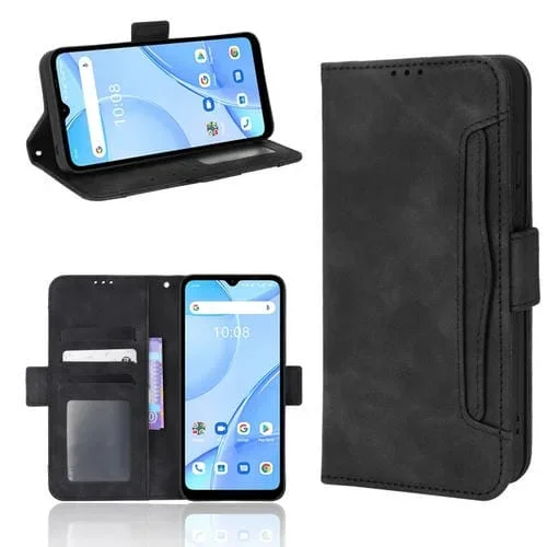 Funda para Umidigi Power 5S Modelo de Cuero Siente la Piel (Negro)