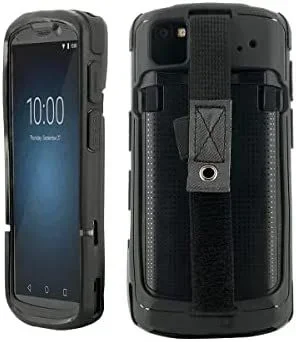 Funda para Zebra TC53 – TC58 6″, Carcasa Reforzada para Ordenador Móvil Zebra con Banda de Agarre y Portalápiz, Negro