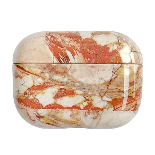 Funda Protectora Airpods Pro 2 Patrón Mármol Función Protectora (Marrón)