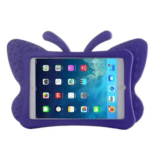 Funda Protectora Eva Mariposa con Soporte para iPad Mini 3/2/1 (Púrpura)