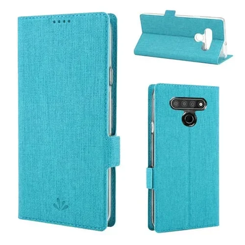 Funda Protectora LG Stylo 6 Vili TPU + PU Succión Magnética con Tapa, Ranura y Soporte (Azul)
