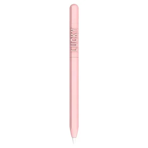 Funda Protectora Love Mei Apple Pencil 1 Diseño Número de Letra Silicona (Rosa)