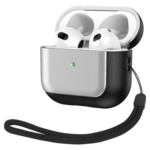 Funda Protectora Para AirPods 3 Con Forma De Consola De Juegos (Plata)