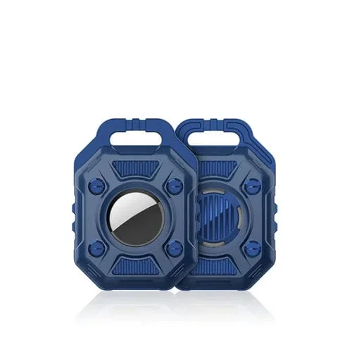 Funda Protectora para AirTag King Kong Series TPU + PC (Azul Marino)