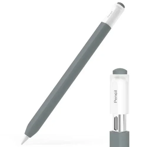 Funda Protectora para Apple Pencil 3 Transparente Jelly Stylus (Gris)