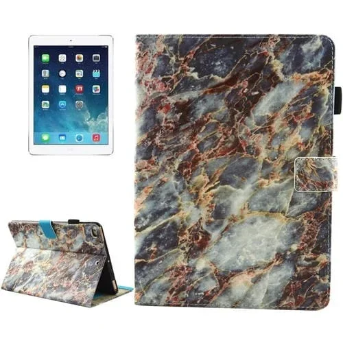 Funda Protectora para iPad Mini 4 Mini 3 Mini 2 Cuero Patrón Mármol Colorido con Tapa y Soporte