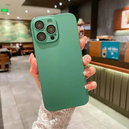 Funda Protectora para iPhone 11 Pro Max Oily Feel PC a Prueba de Golpes (Verde)