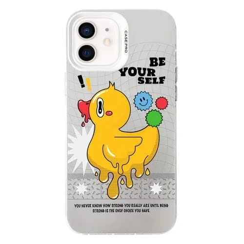 Funda Protectora para iPhone 11 Serie PC Galvanizado Plata (Pato)
