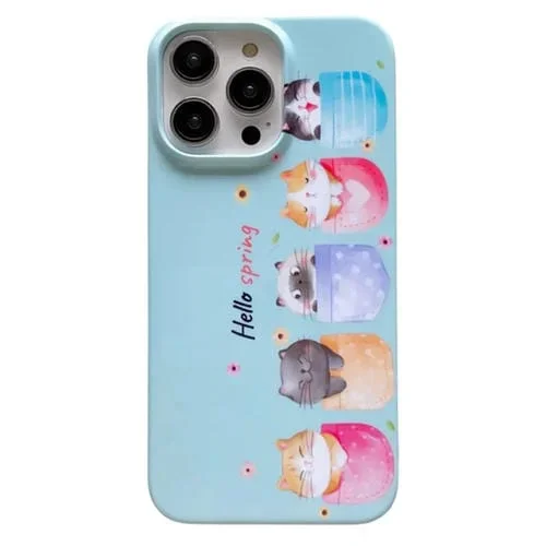 Funda Protectora para iPhone 13 Pattern PC a Prueba de Golpes (Gato)