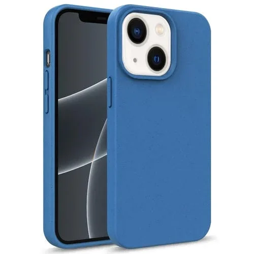 Funda Protectora para iPhone 15 Starry Series Material de Paja a Prueba de Golpes TPU (Azul)