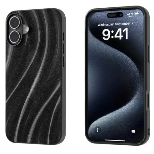 Funda Protectora para iPhone 16 Plus Diseño Galáctico (Negra)